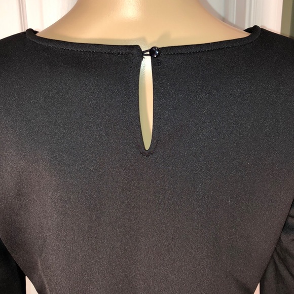 Isaac Mizrahi Live Black Top XS - Picture 6 of 8